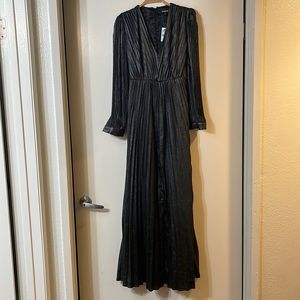 Express long silver dress